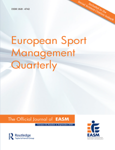 Publikacja pracowników Instytutu w European Sport Management Quarterly