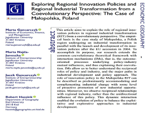 Polityka innowacji w transformacji regionu